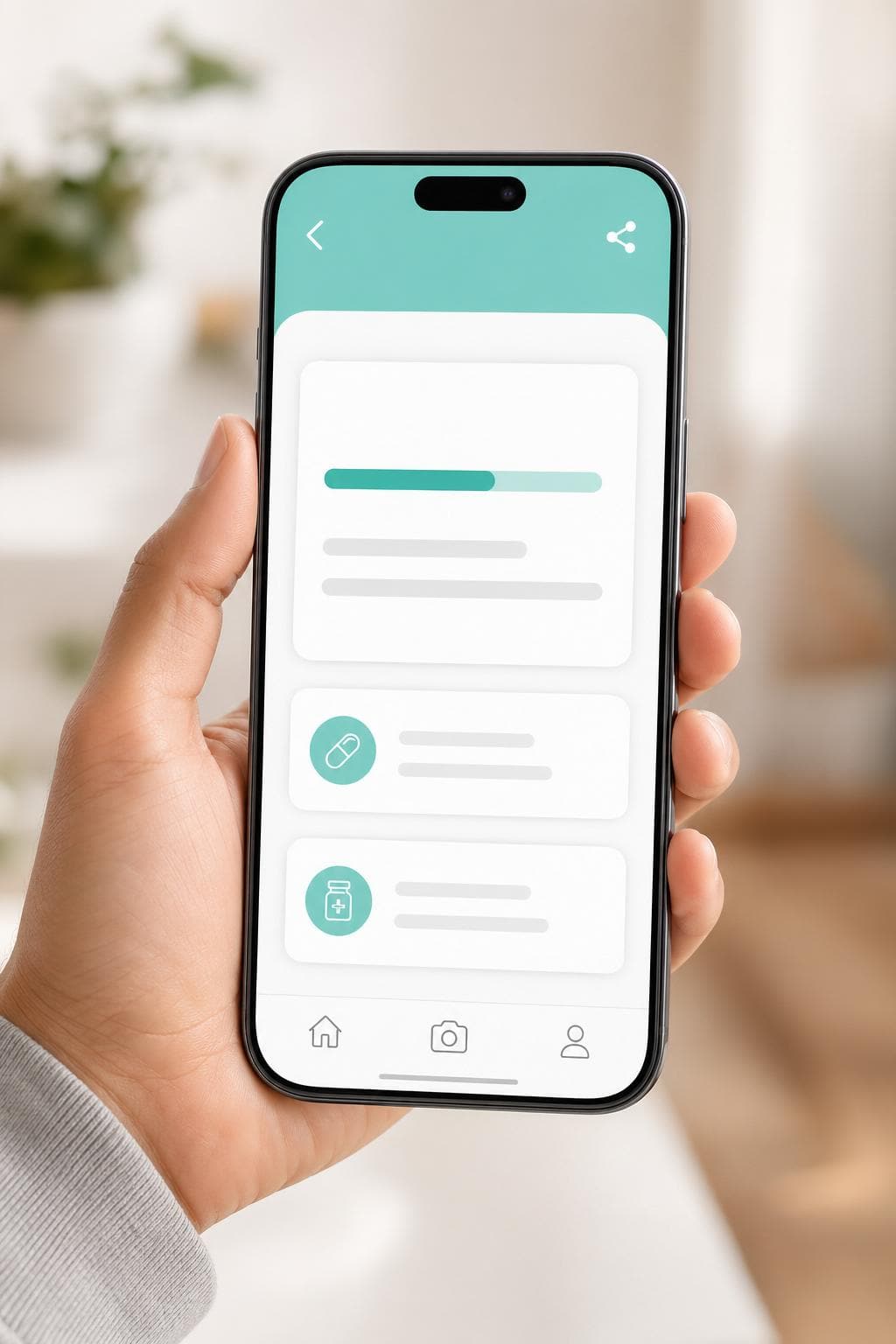 PharmAppy app shown on a smartphone